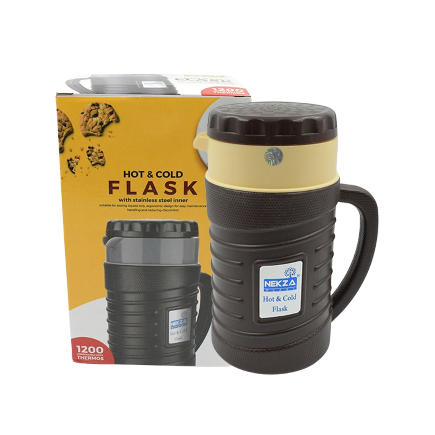 Stainless Steel Thermos Flask (Multiple Sizes): Travel Mug, Coffee, Tea (Leakproof) - infinityexculsivestore.com