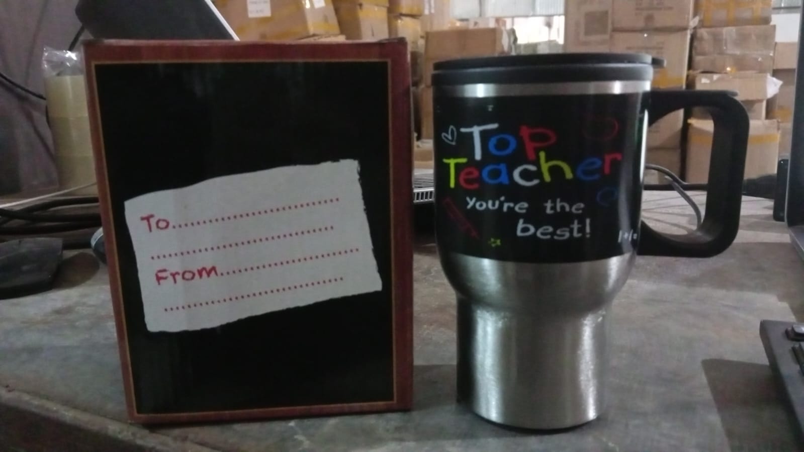 Stainless Steel Vacuum Glass Insulated Glass Coffee Cups Double Walled Travel Mug, Car Coffee Mug (With Lid & Handle) - infinityexculsivestore.com
