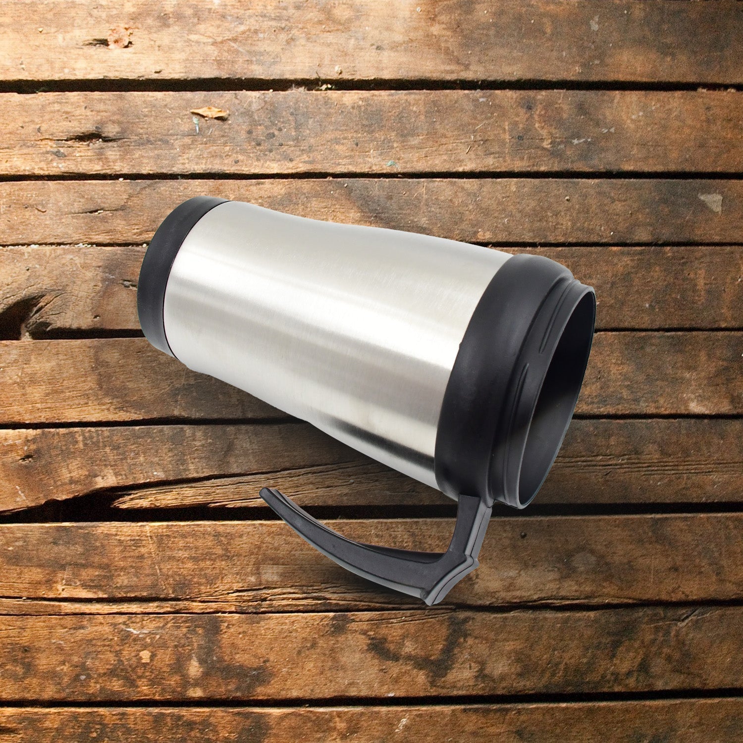 Stainless Steel Vacuum Glass Insulated Glass Coffee Cups (With Lid & Handle / 1 pc) - infinityexculsivestore.com