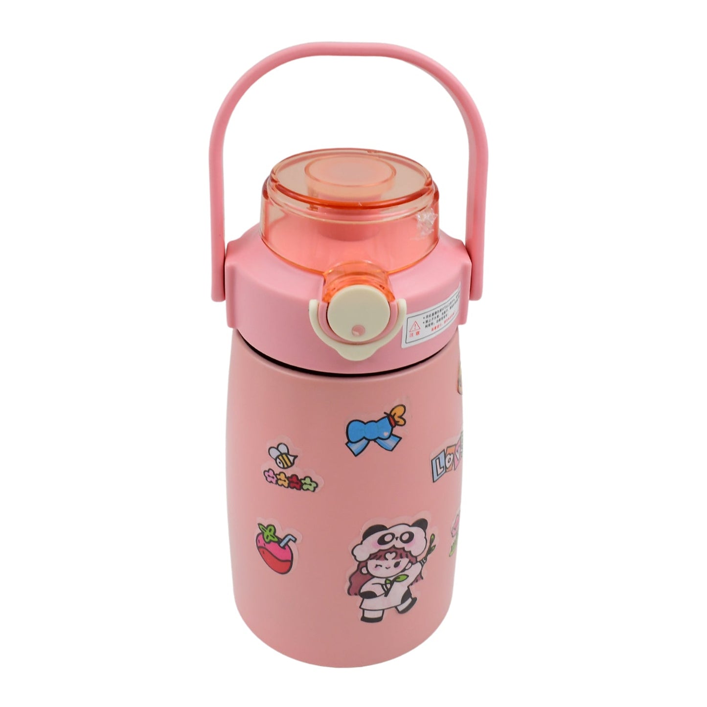 Stainless Steel Vacuum Insulated Water Bottle with Handle & Sticker (700 ML) - infinityexculsivestore.com