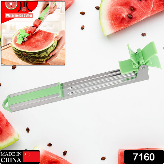Stainless Steel Washable Watermelon Cutter Windmill Slicer Cutter Peeler for Home / Smart Kitchen Tool Easy to Use - infinityexculsivestore.com