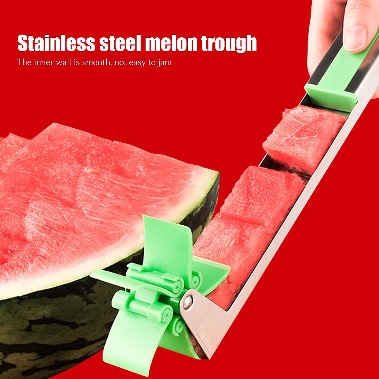Stainless Steel Washable Watermelon Cutter Windmill Slicer Cutter Peeler for Home / Smart Kitchen Tool Easy to Use - infinityexculsivestore.com
