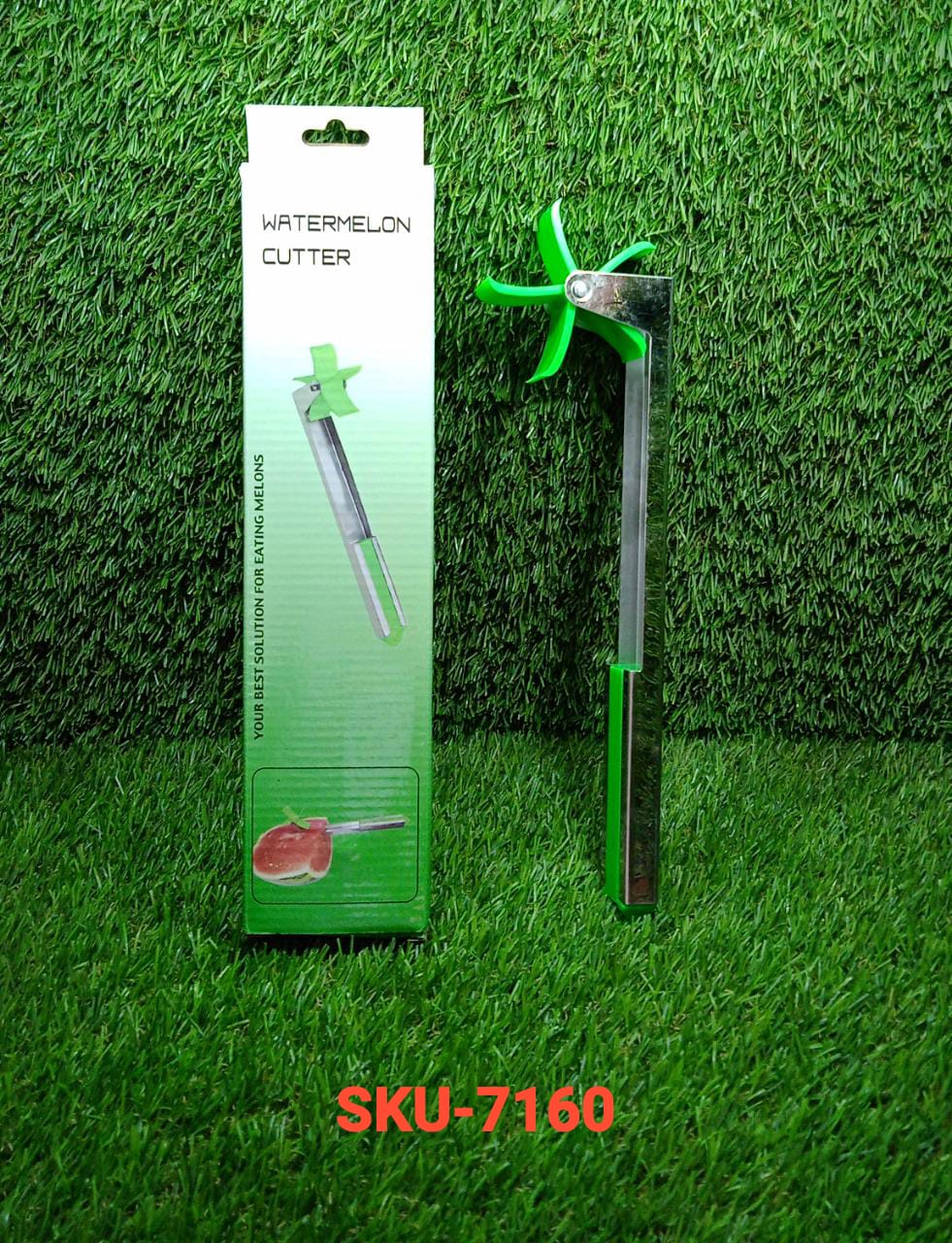 Stainless Steel Washable Watermelon Cutter Windmill Slicer Cutter Peeler for Home / Smart Kitchen Tool Easy to Use - infinityexculsivestore.com