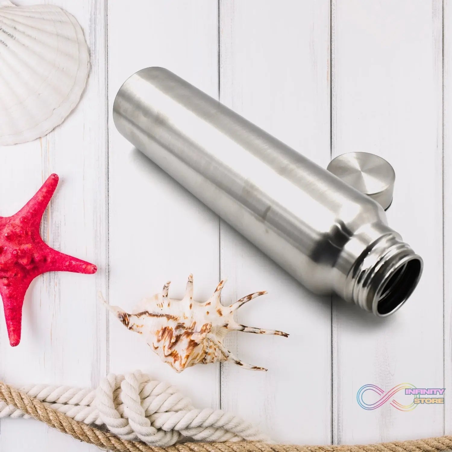 Stainless Steel Water Bottle, Fridge Water Bottle office / Gym / School 1000Ml - infinityexculsivestore.com
