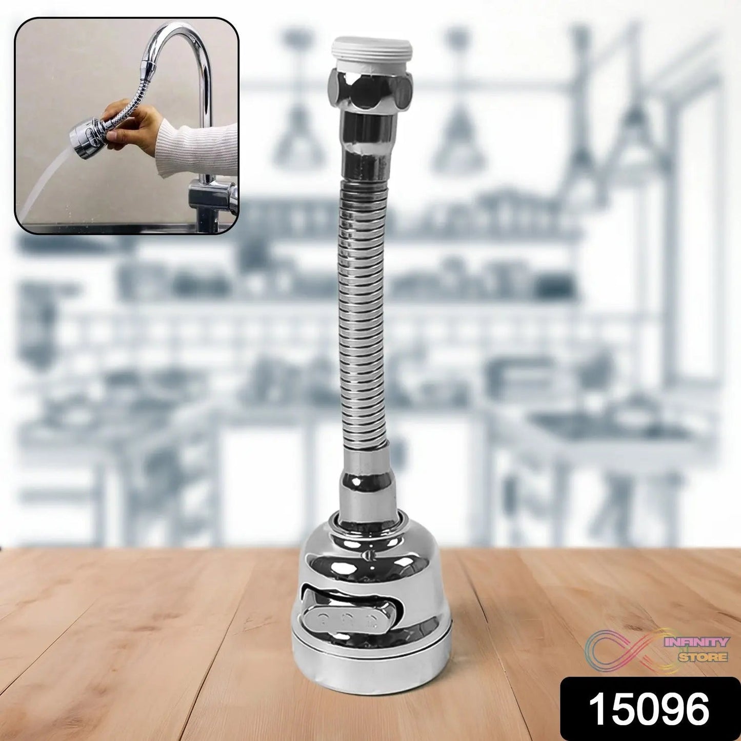 Stainless Steel Water Faucet Sprayer Head (1 Pc / 8 Inch) - infinityexculsivestore.com