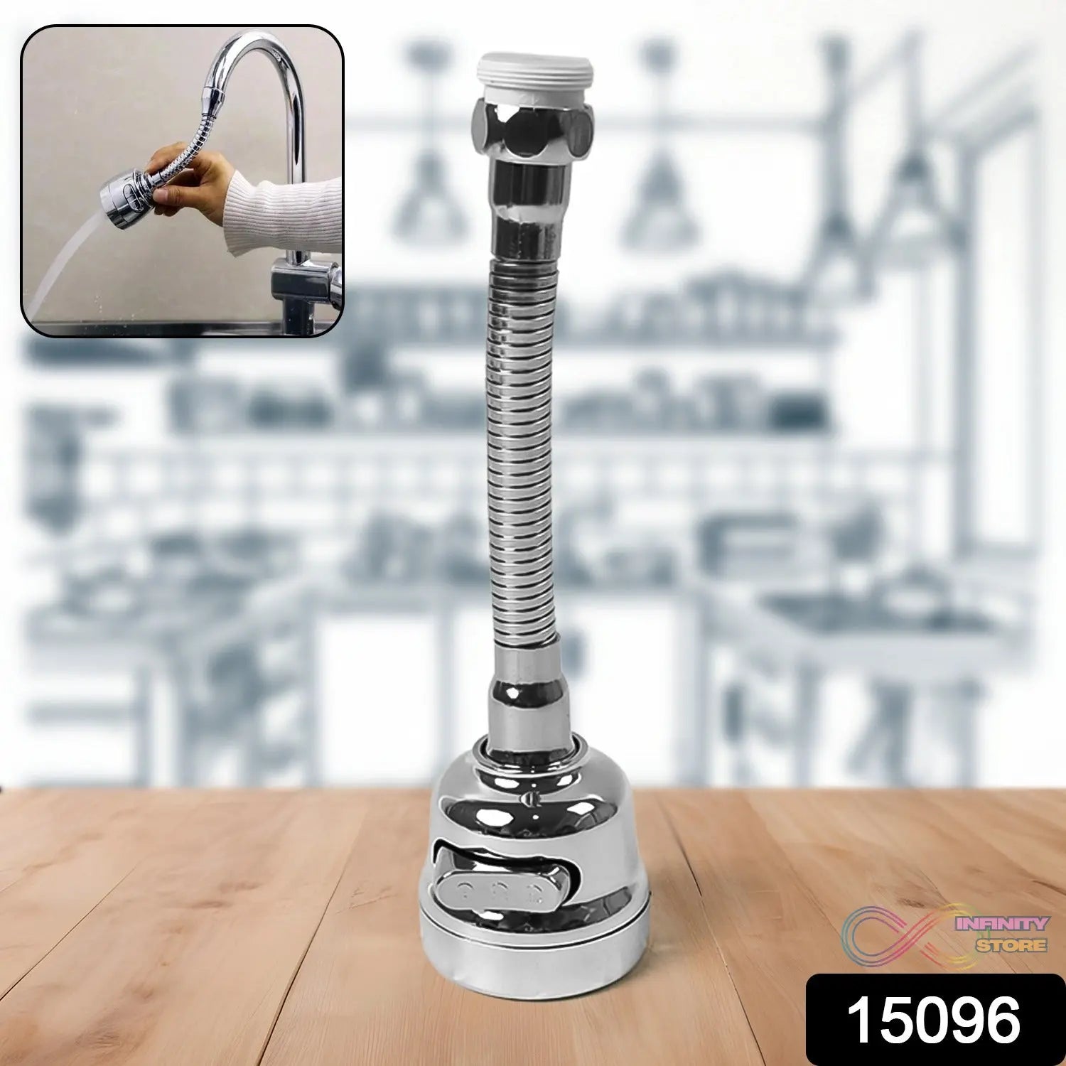 Stainless Steel Water Faucet Sprayer Head (1 Pc / 8 Inch) - infinityexculsivestore.com