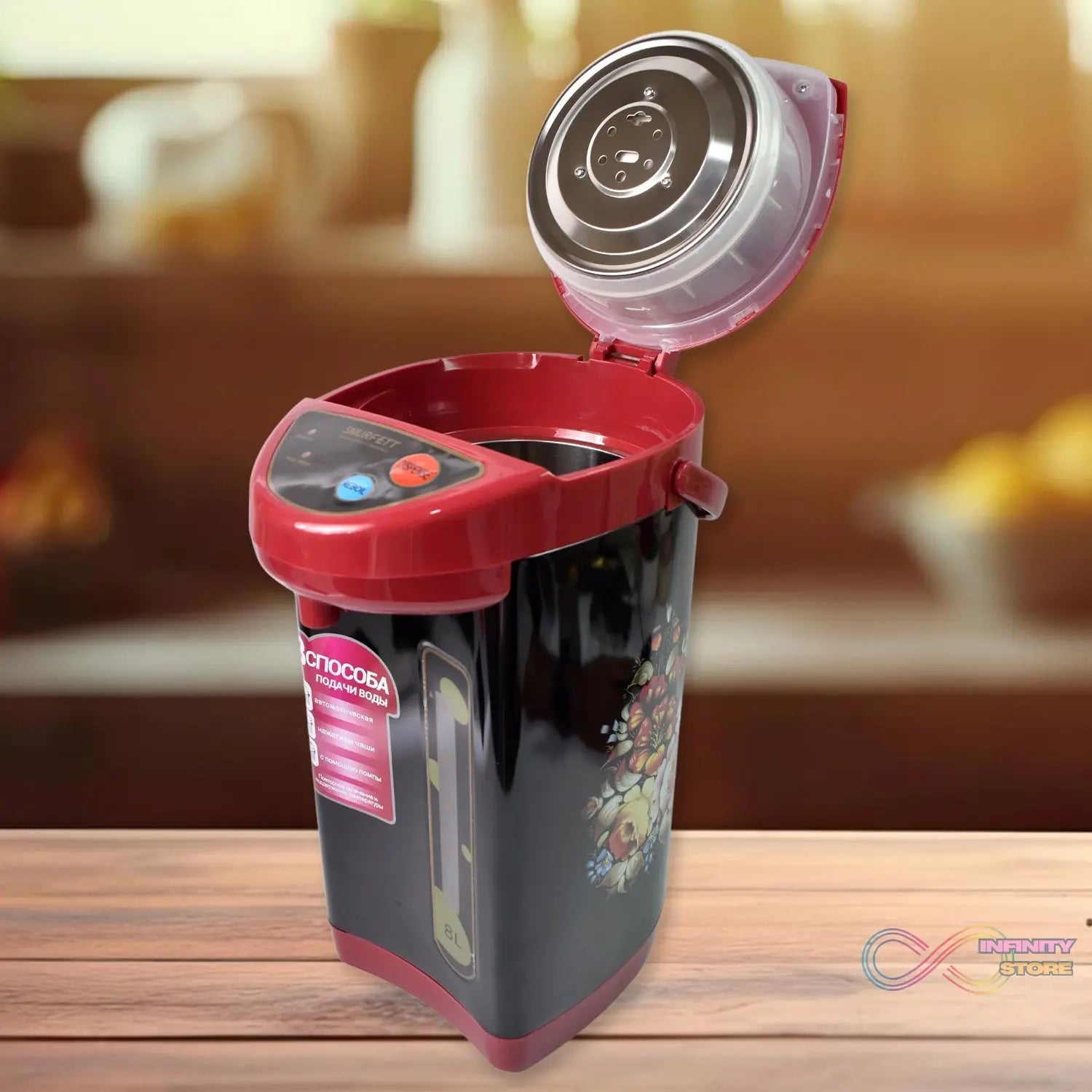 Stainless steel Electric Airport Thermos Kettle Thermo Pot, kettle (1000W / 8 Ltr.) - infinityexculsivestore.com