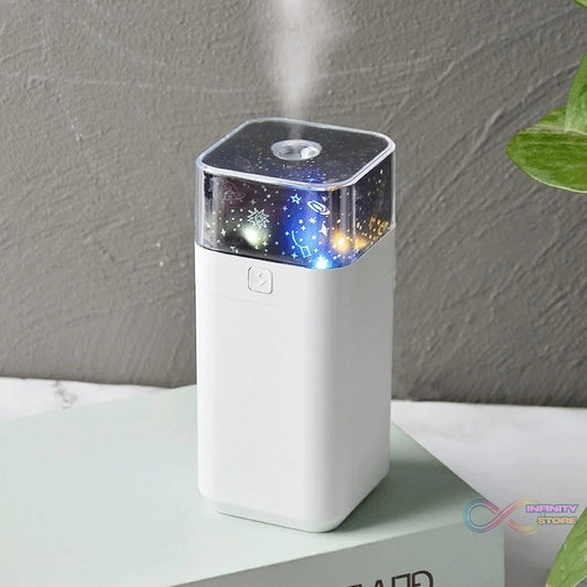 Star Night Light Projector Humidifier (300ml): Ultrasonic, LED Night Light, Kids Room - infinityexculsivestore.com