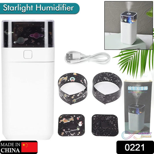 Star Night Light Projector Humidifier (300ml): Ultrasonic, LED Night Light, Kids Room - infinityexculsivestore.com