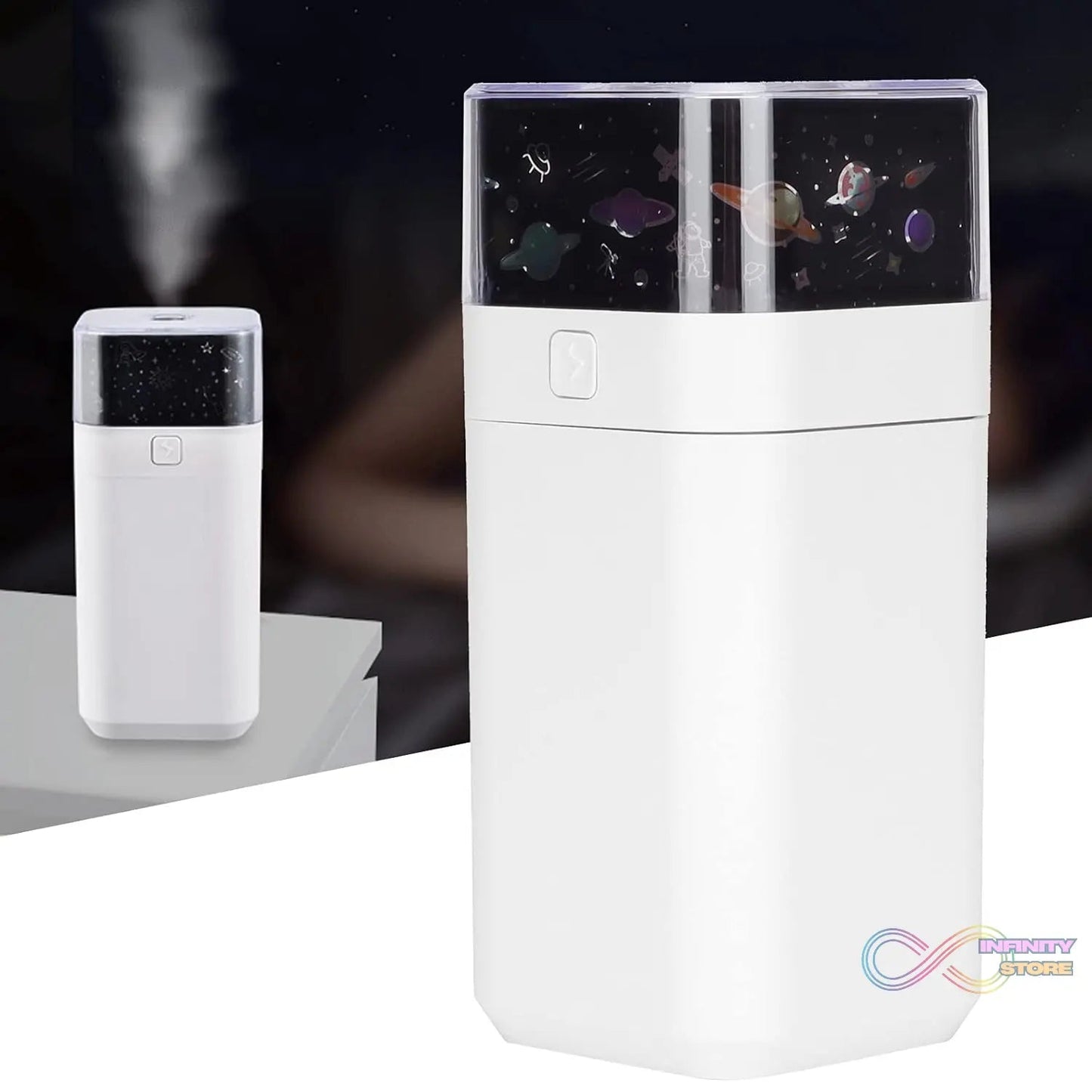 Star Night Light Projector Humidifier (300ml): Ultrasonic, LED Night Light, Kids Room - infinityexculsivestore.com