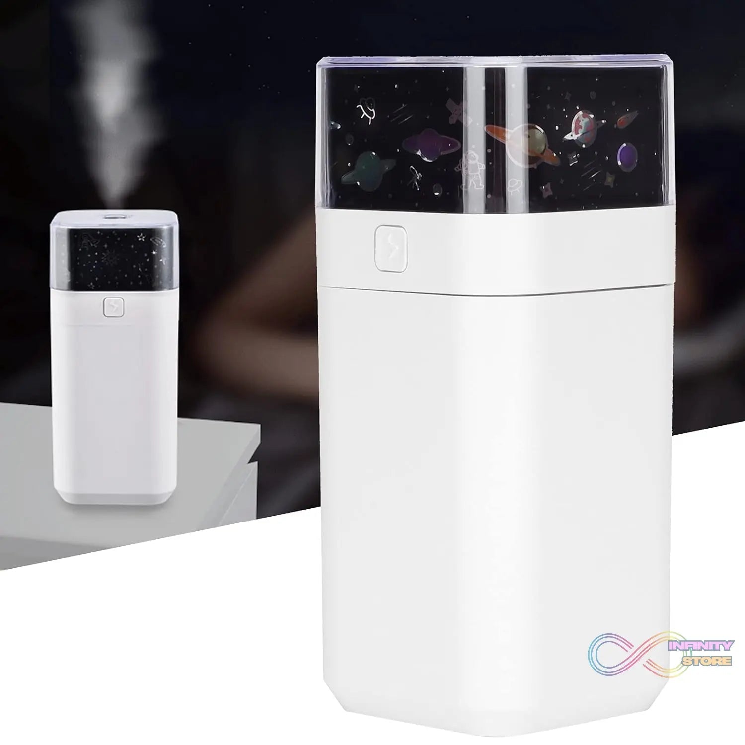 Star Night Light Projector Humidifier (300ml): Ultrasonic, LED Night Light, Kids Room - infinityexculsivestore.com