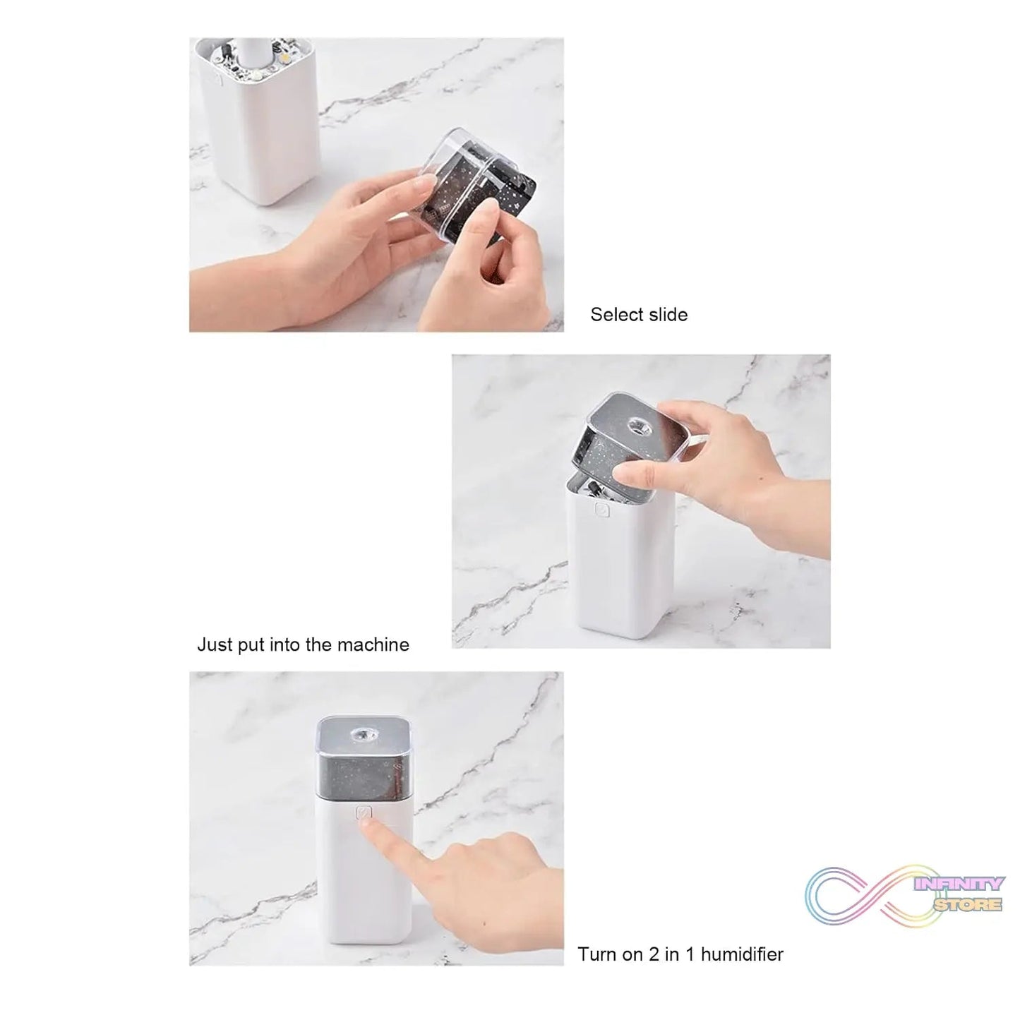 Star Night Light Projector Humidifier (300ml): Ultrasonic, LED Night Light, Kids Room - infinityexculsivestore.com