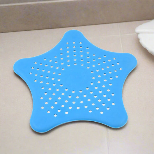 Star Shape Suction Cup Kitchen Bathroom Sink Drain Strainer Hair Stopper Filter, Star Shaped Sink Filter Bathroom Hair Catcher, Drain Strainers Cover Trap Basin (1 Pc) - infinityexculsivestore.com