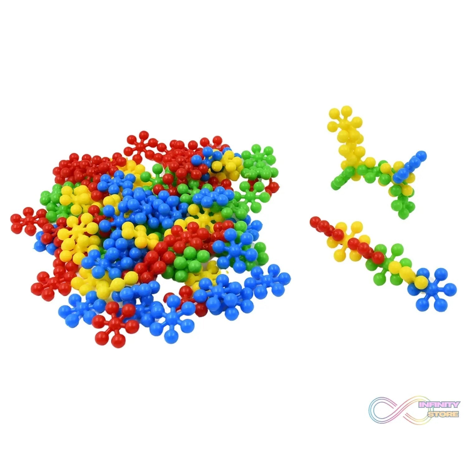 Star Shaped, Star Block Interlocking Blocks Colorful Star Building Blocks (100 Pcs Set) - infinityexculsivestore.com