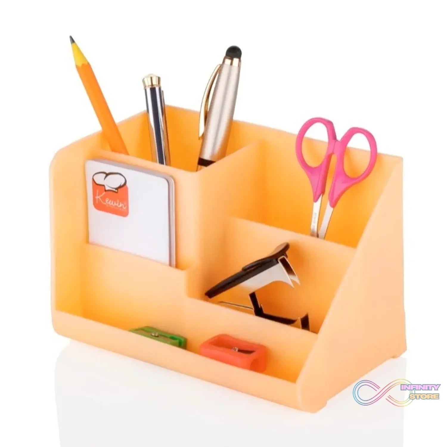 Stationary Holder Desk Organizer Space Saver Storage Stand Pen, Pencil Holder Multi Compartments Stationery Holder ( Color Box ) - infinityexculsivestore.com