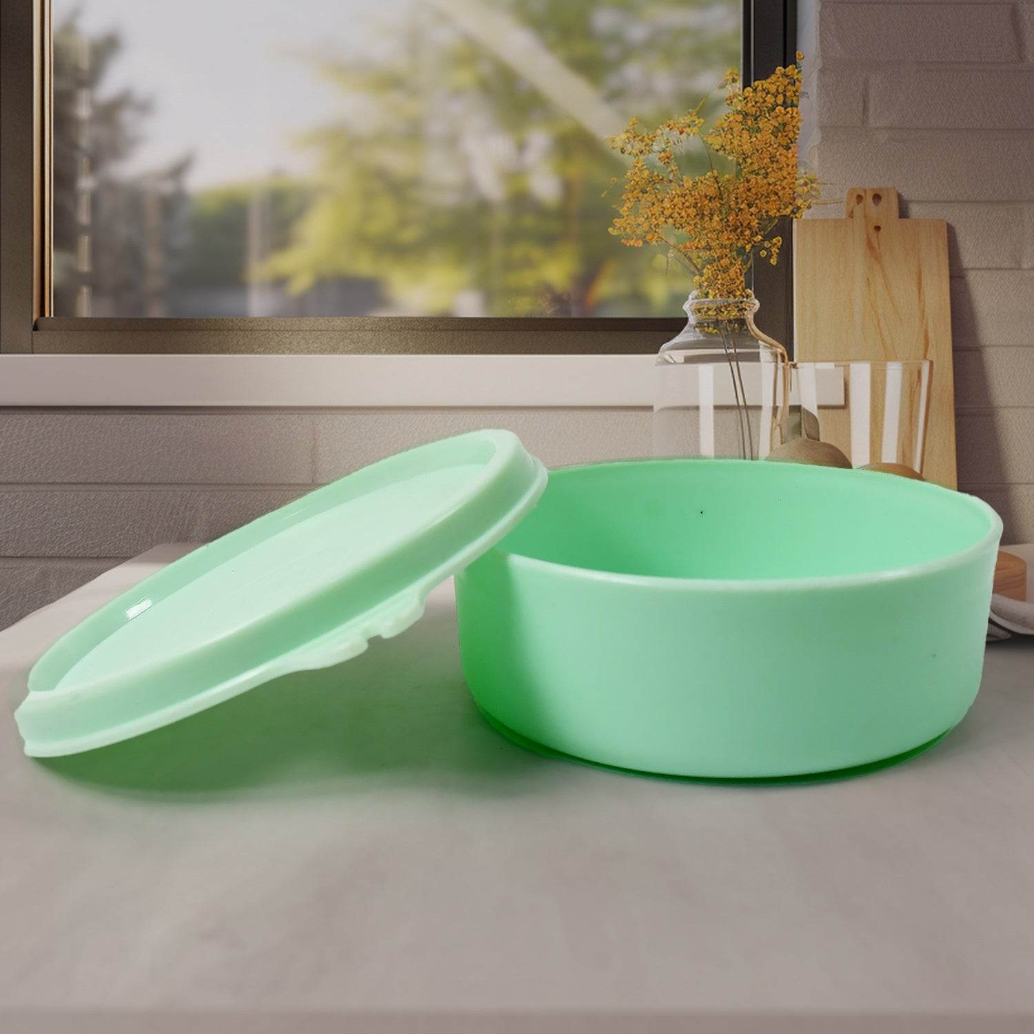 Ganesh 4In1 Tiffin Box-Lunch Box | 3 Stainless Steel Containers 300 Ml Approx & Plastic Salad Container 200 Ml Approx| Plastic lid Box | Round Zip Bag | Leak Proof | Microwave Safe for Office, College and School for Men, Women  - infinityexculsivestore.com