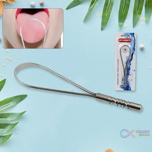 Steel Tongue Cleaner, Tongue Scraper (1 Pc) - infinityexculsivestore.com