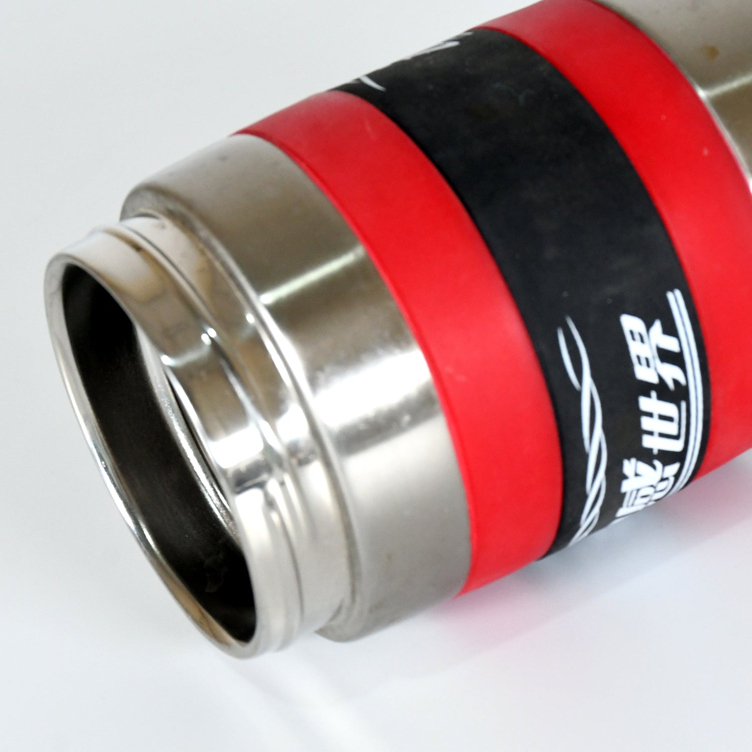 Steel Travel Mug / Tumbler / Cup, Double Walled With Rubber Grip 400ml. - infinityexculsivestore.com