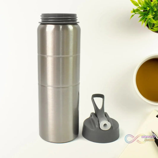 Steel Water Bottle | Fridge Water Bottle with straw (750ML) - infinityexculsivestore.com