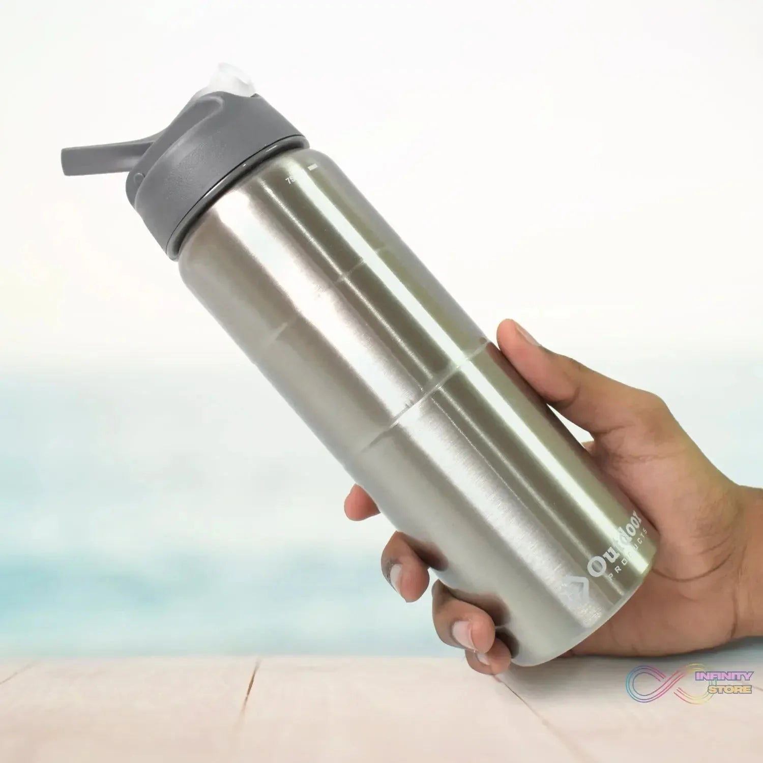 Steel Water Bottle | Fridge Water Bottle with straw (750ML) - infinityexculsivestore.com