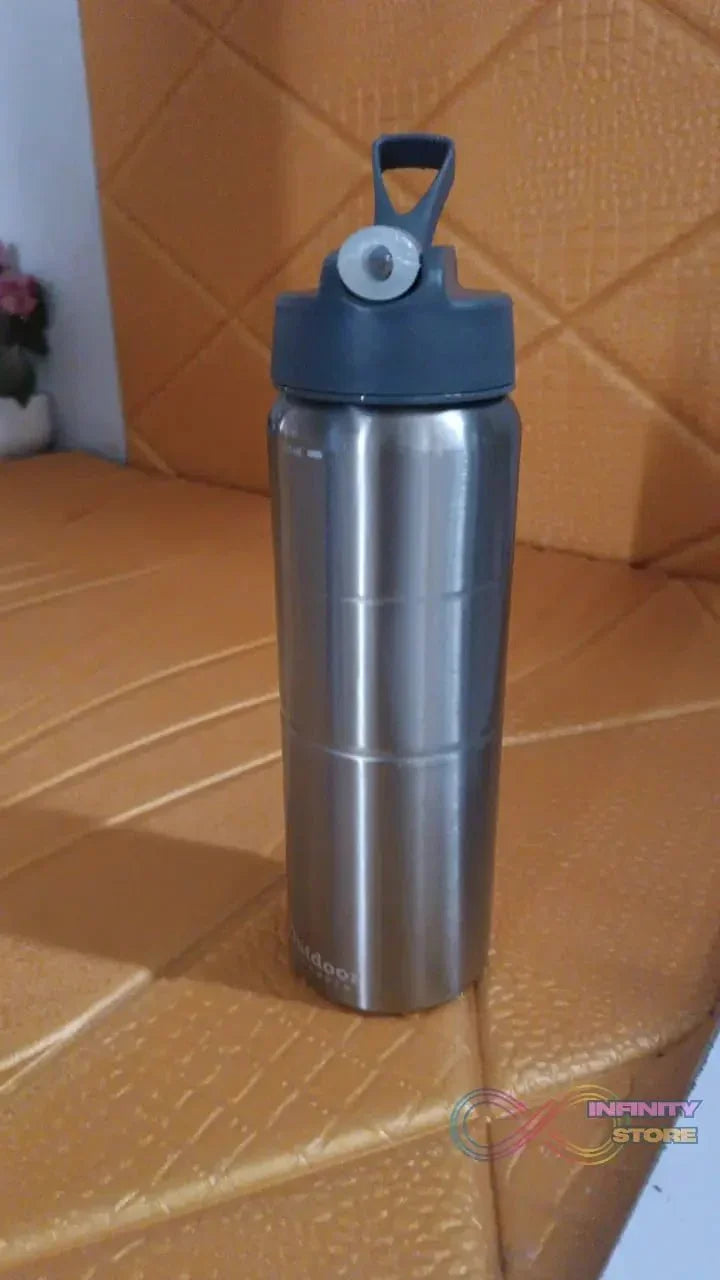 Steel Water Bottle | Fridge Water Bottle with straw (750ML) - infinityexculsivestore.com