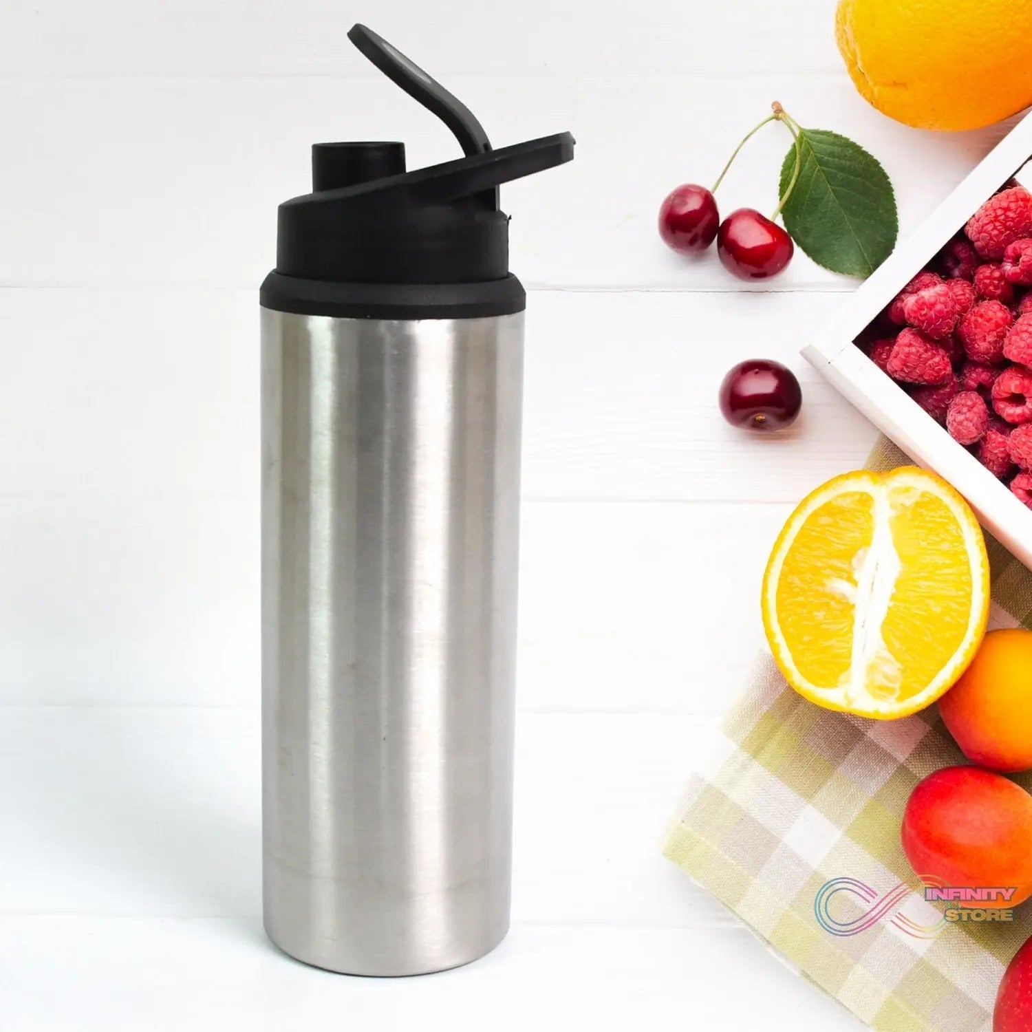 Steel Water Bottle | Sipper Bottle | Fridge Water Bottle Set of 1 (600 ML Approx) - infinityexculsivestore.com