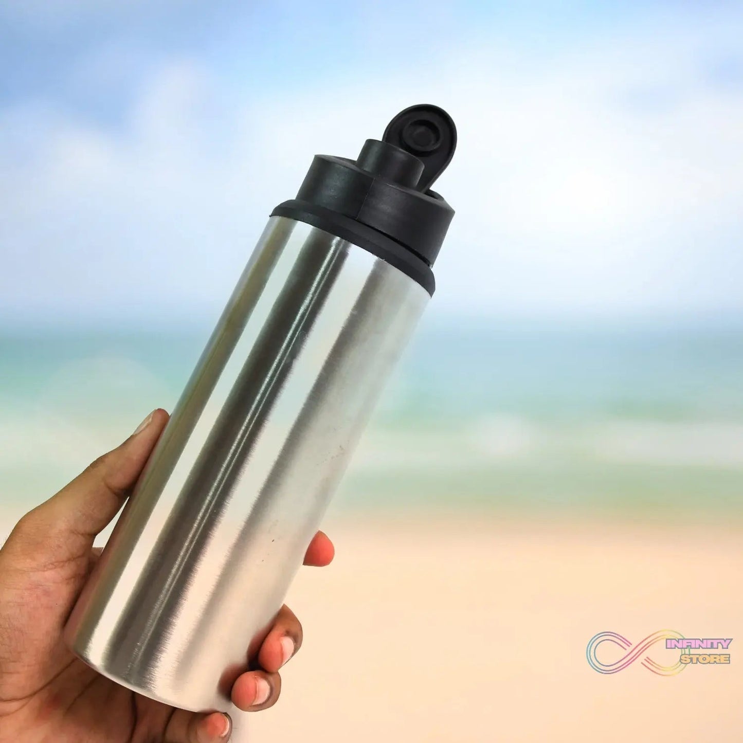 Steel Water Bottle | Sipper Bottle | Fridge Water Bottle Set of 1 (600 ML Approx) - infinityexculsivestore.com