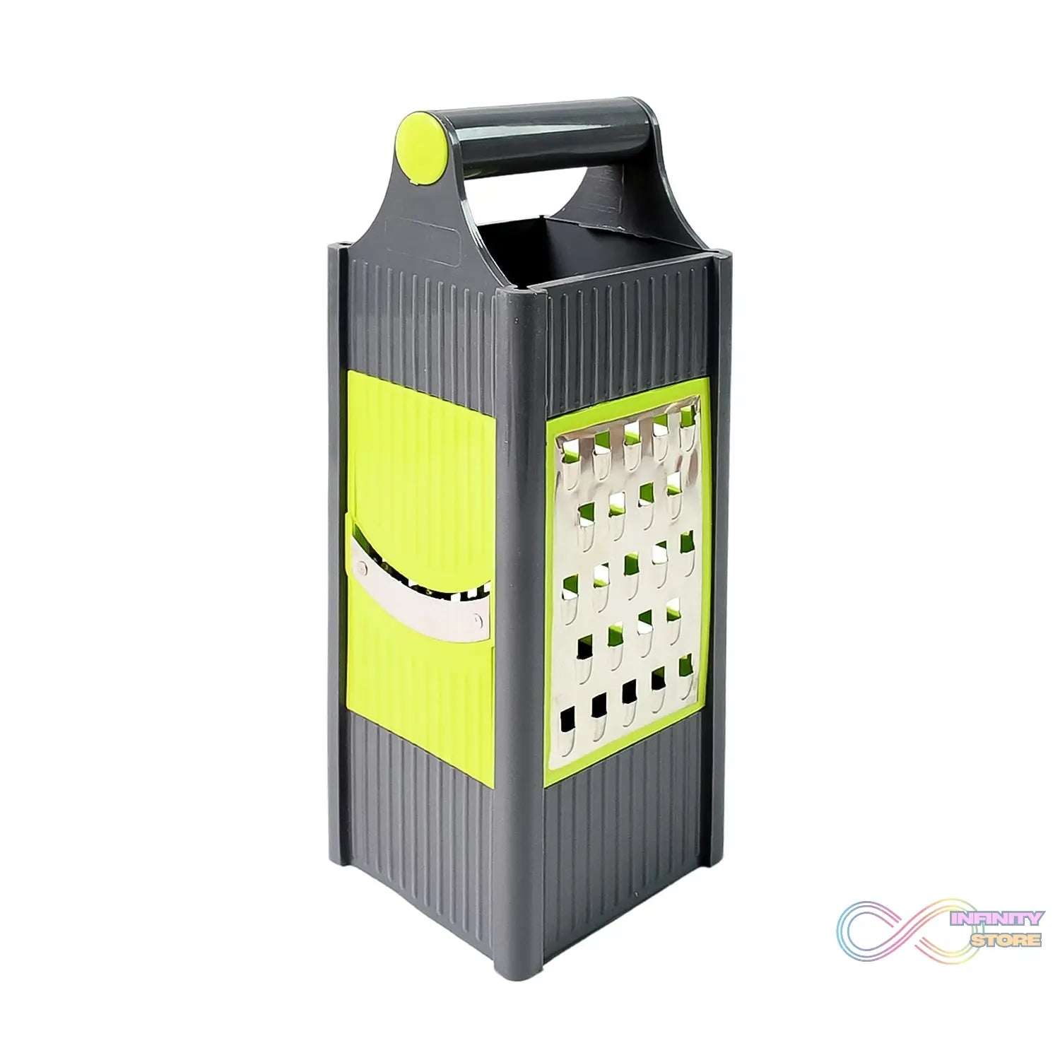 Steel and Plastic 4 in 1 Vegetable & Fruit Slicer Grater / Slicer (1 Pc) - infinityexculsivestore.com