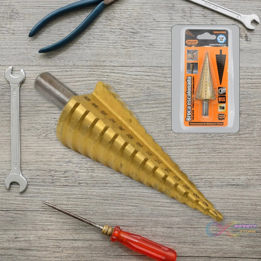 Step Drill Bit For Metal, High - Speed Steel Step Drill Bit (1 Pc / 4 - 32 MM) - infinityexculsivestore.com