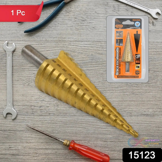 Step Drill Bit For Metal, High - Speed Steel Step Drill Bit (1 Pc / 4 - 32 MM) - infinityexculsivestore.com