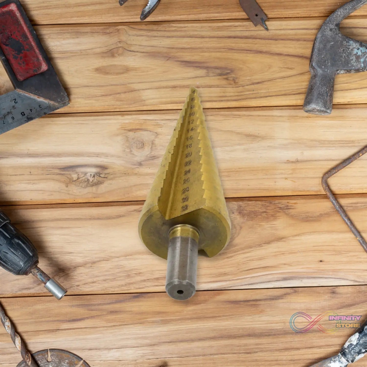 Step Drill Bit For Metal, High - Speed Steel Step Drill Bit (1 Pc / 4 - 32 MM) - infinityexculsivestore.com