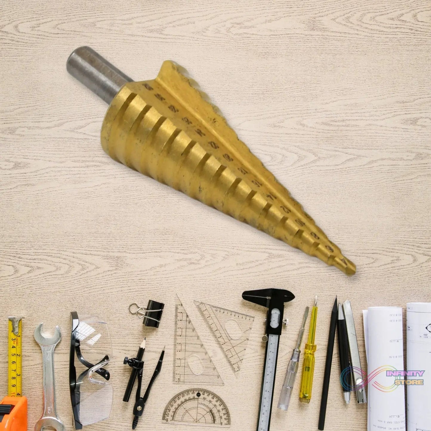 Step Drill Bit For Metal, High - Speed Steel Step Drill Bit (1 Pc / 4 - 32 MM) - infinityexculsivestore.com