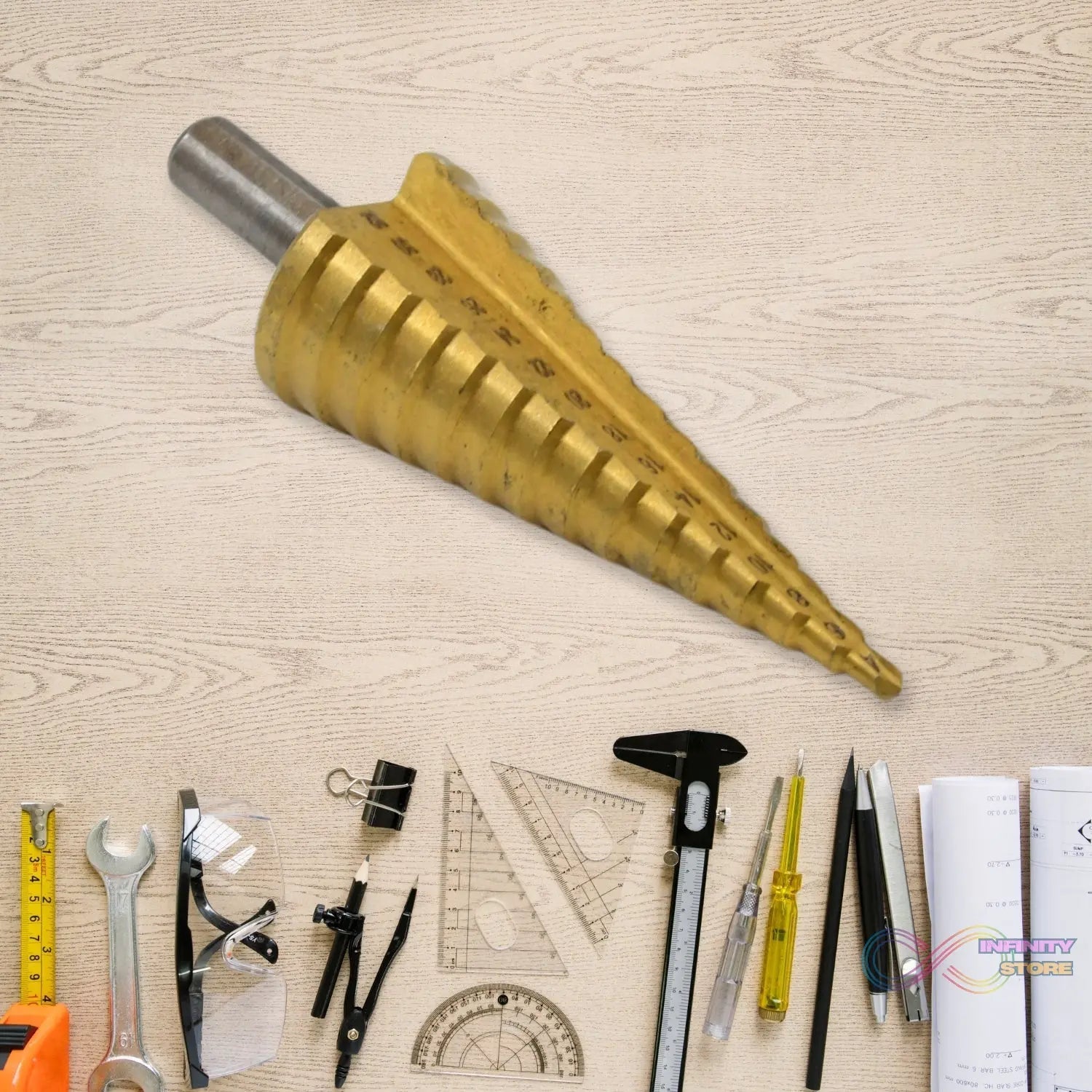 Step Drill Bit For Metal, High - Speed Steel Step Drill Bit (1 Pc / 4 - 32 MM) - infinityexculsivestore.com