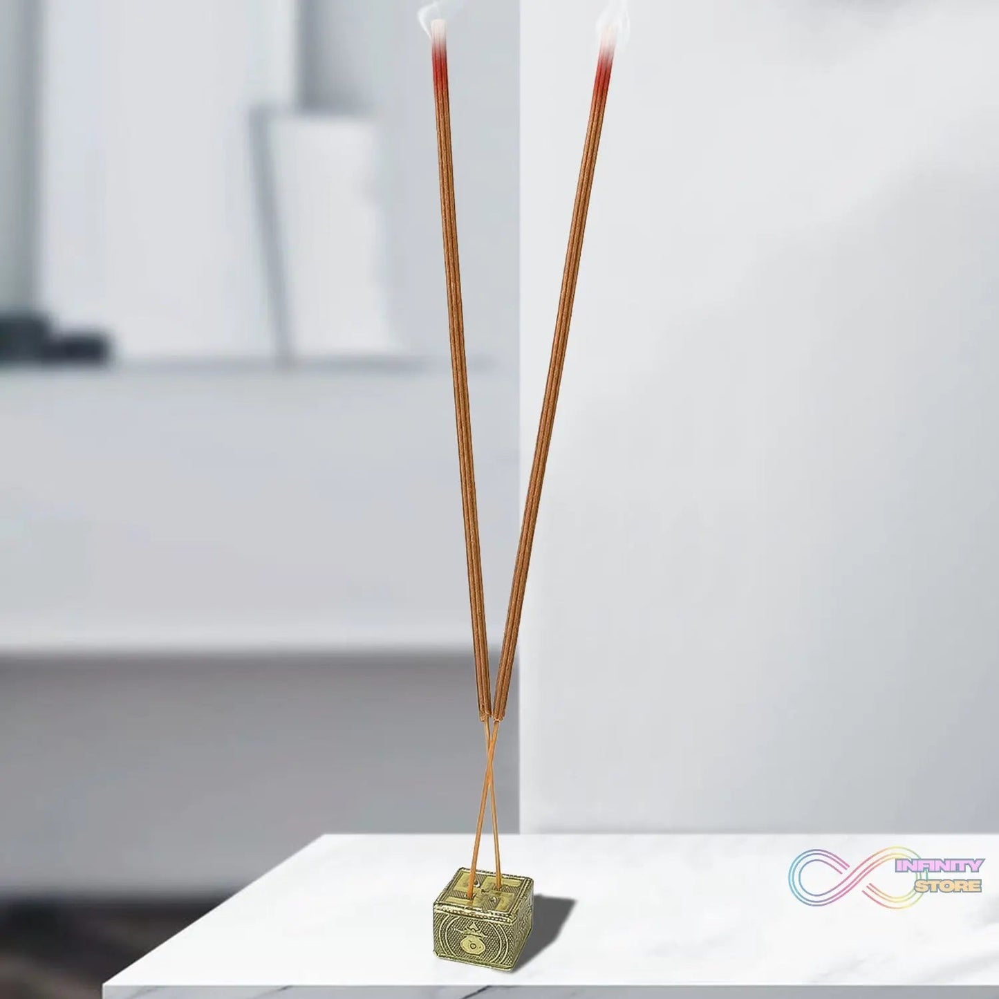 Premium Incense Sticks / Agarbatti for Everyday Use for Home, Office, Meditation and Pooja for Puja, & Other Festive Occassions, Agarbatti (10 Pcs Sticks / 40 Cm / Stand not included / Mix Flavor) - infinityexculsivestore.com