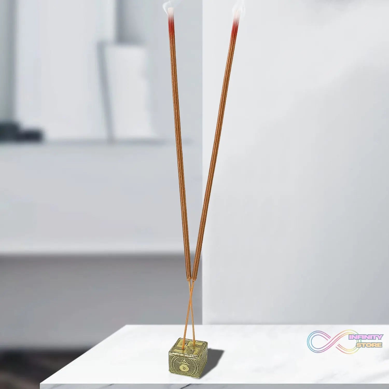 Premium Incense Sticks / Agarbatti for Everyday Use for Home, Office, Meditation and Pooja for Puja, & Other Festive Occassions, Agarbatti (10 Pcs Sticks / 40 Cm / Stand not included / Mix Flavor) - infinityexculsivestore.com