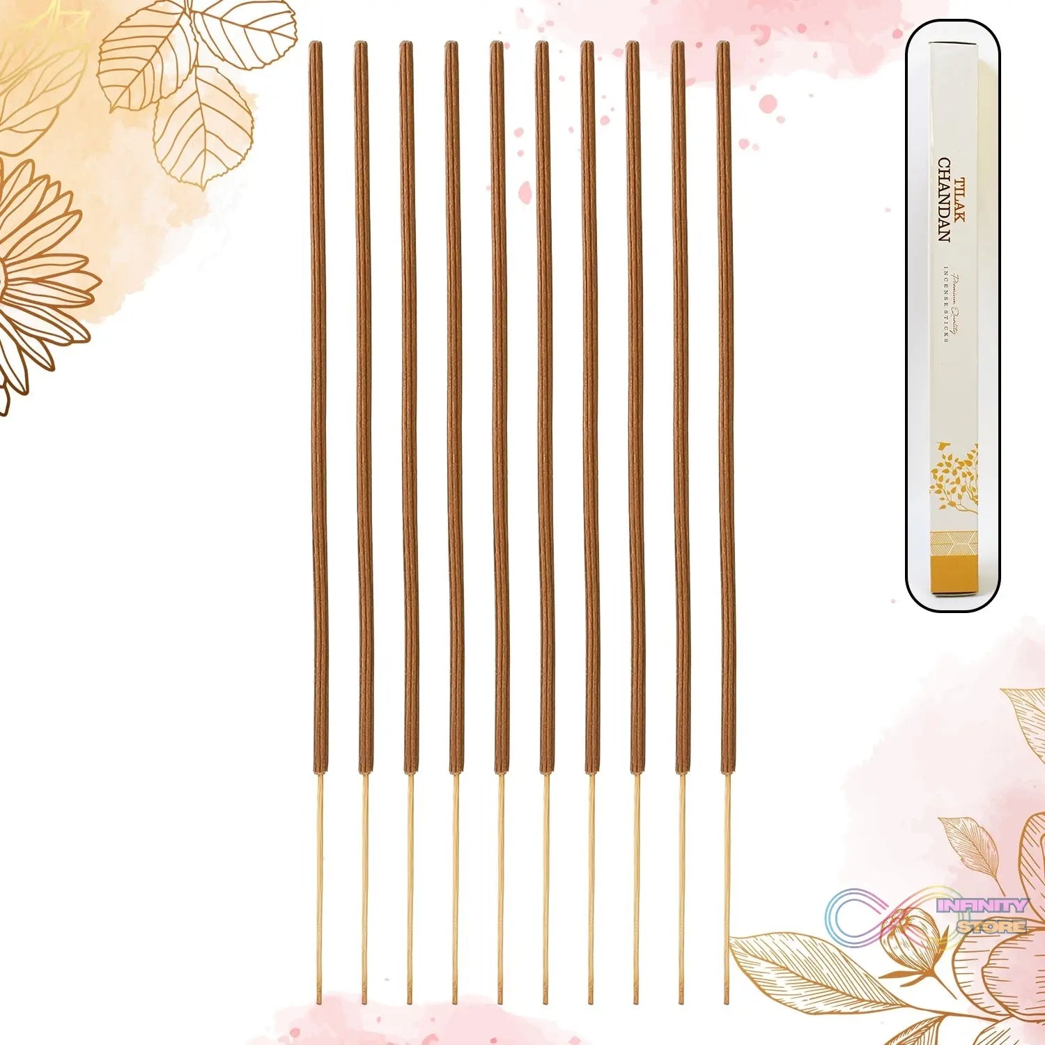Premium Incense Sticks / Agarbatti for Everyday Use for Home, Office, Meditation and Pooja for Puja, & Other Festive Occassions, Agarbatti (10 Pcs Sticks / 40 Cm / Stand not included / Mix Flavor) - infinityexculsivestore.com