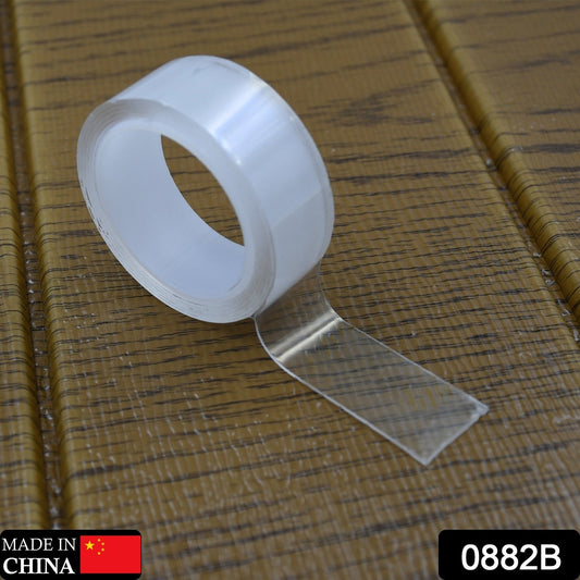 Sticky Tape Washable Adhesive 1M Tape Reusable, wear - resistant Tape Nano Tape Double Sided Tape For Paste Photos Home Office School - infinityexculsivestore.com
