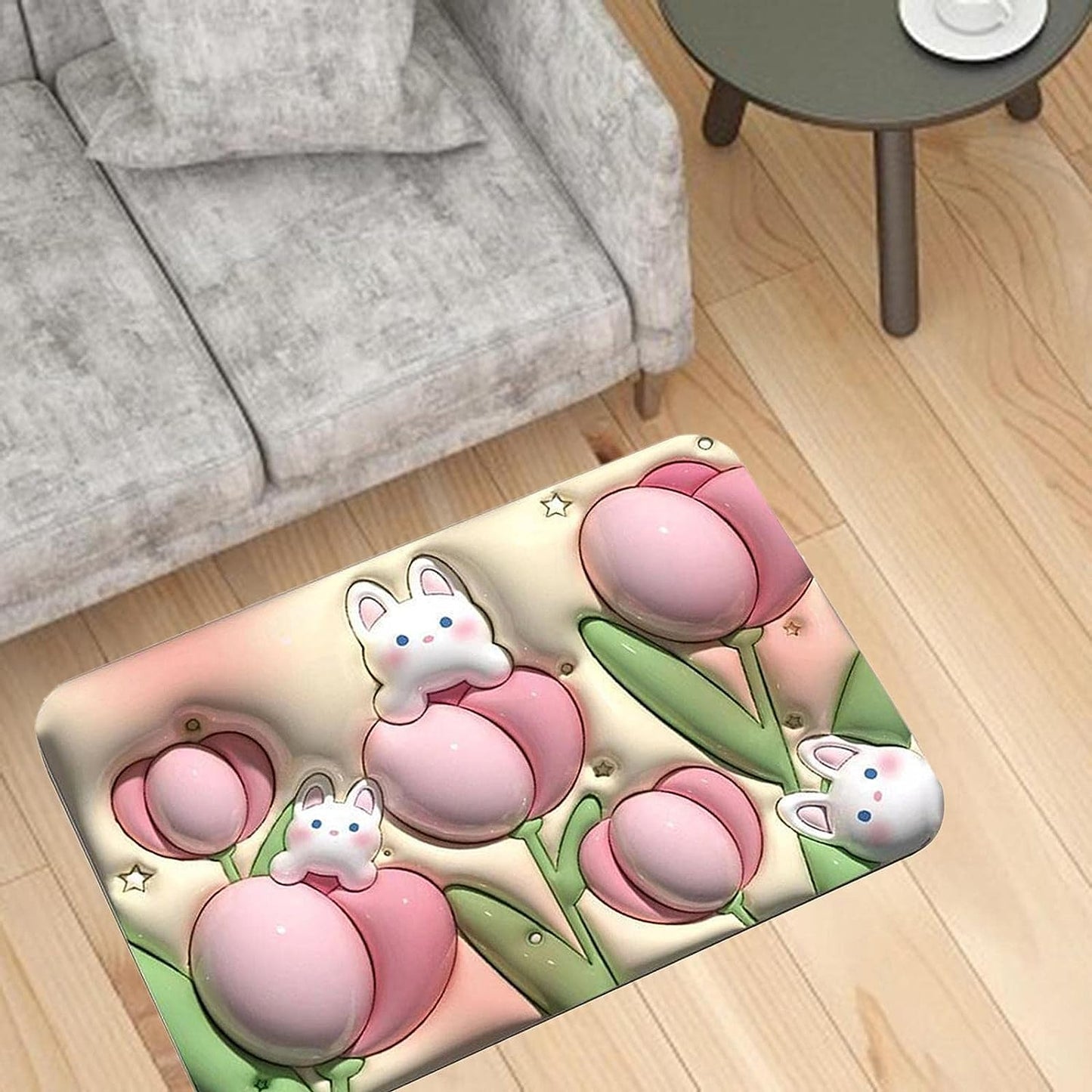 Stone Bath Mat Non Slip Anti Mould 3D Absorbent Bath Mats for Bathroom Stone Bath Mat Quick Dry Shower Mat (60X39CM) - infinityexculsivestore.com