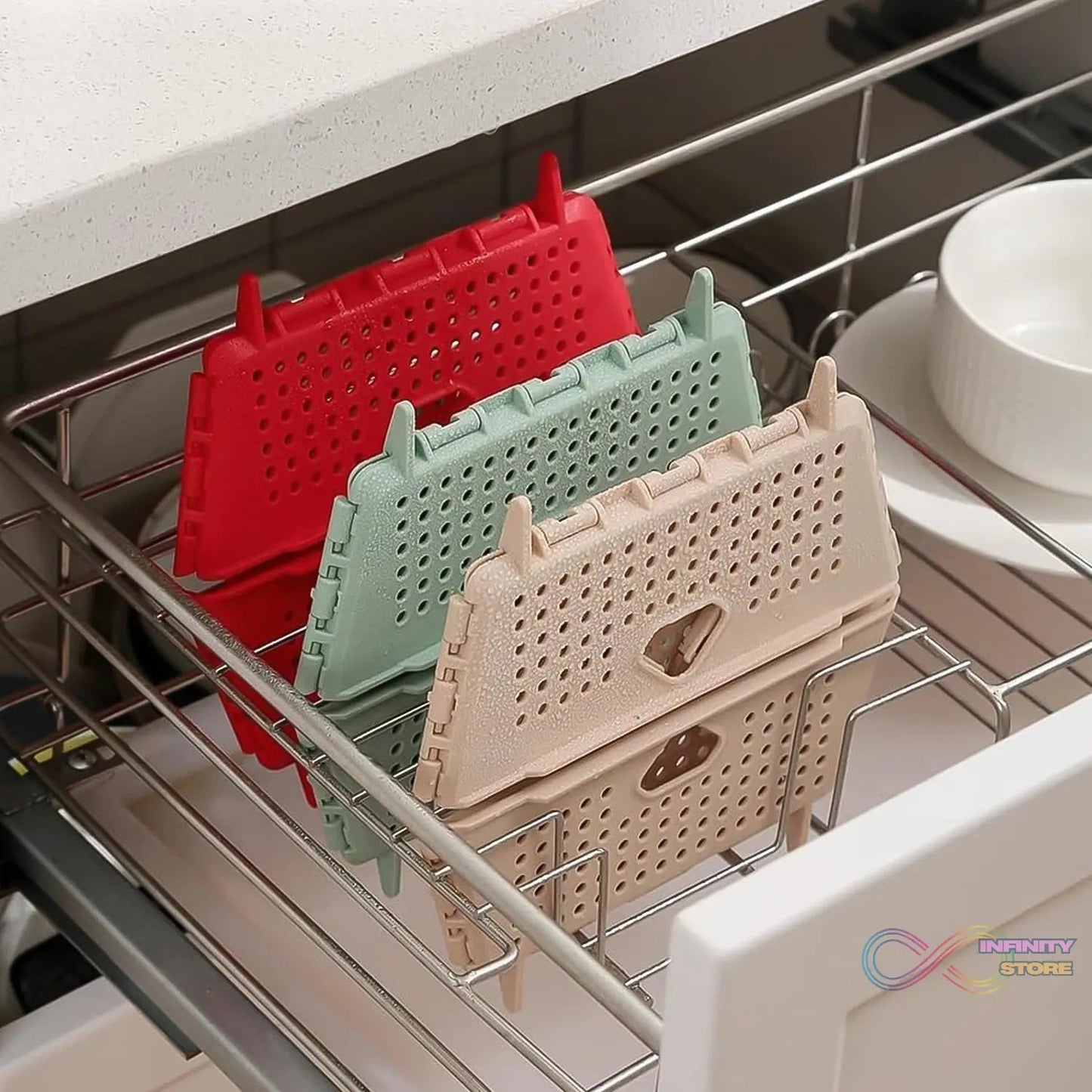 Storage Basket Box with Holes Ventilated Design (23×20 Cm / 1 Pc) - infinityexculsivestore.com