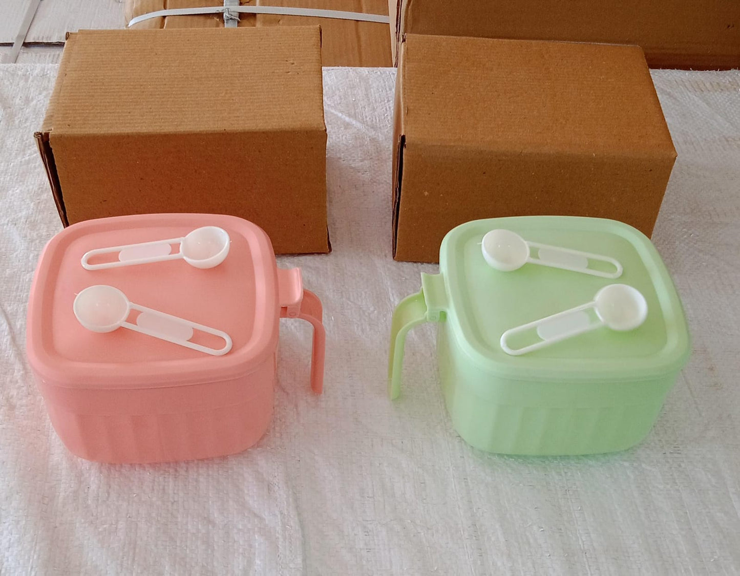 Multipurpose Dry fruit Set, Chocolate, Snacks Storage Box, Masala Box for Home and Kitchen Airtight Dry Fruit Plastic Storage Container Tray Set With Lid & 4 Compartment, 4 Spoon Container for Sweets, Chips, Cookies | (1 Pc) - infinityexculsivestore.com