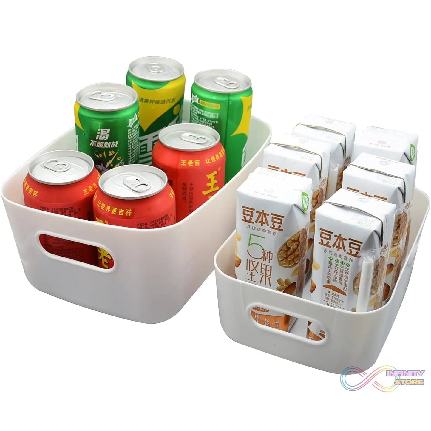 Storage Boxes Plastic Kitchen Storage Baskets (1 Pc / 21×15 Cm) - infinityexculsivestore.com