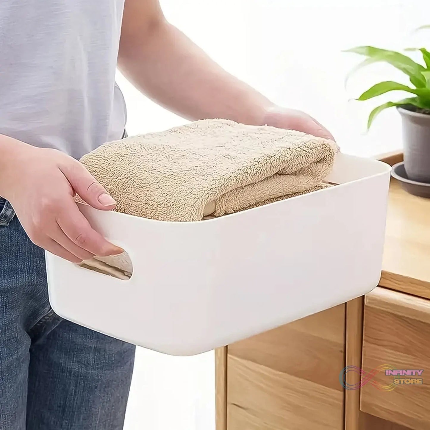 Storage Boxes Plastic Kitchen Storage Baskets (1 Pc / 21×15 Cm) - infinityexculsivestore.com