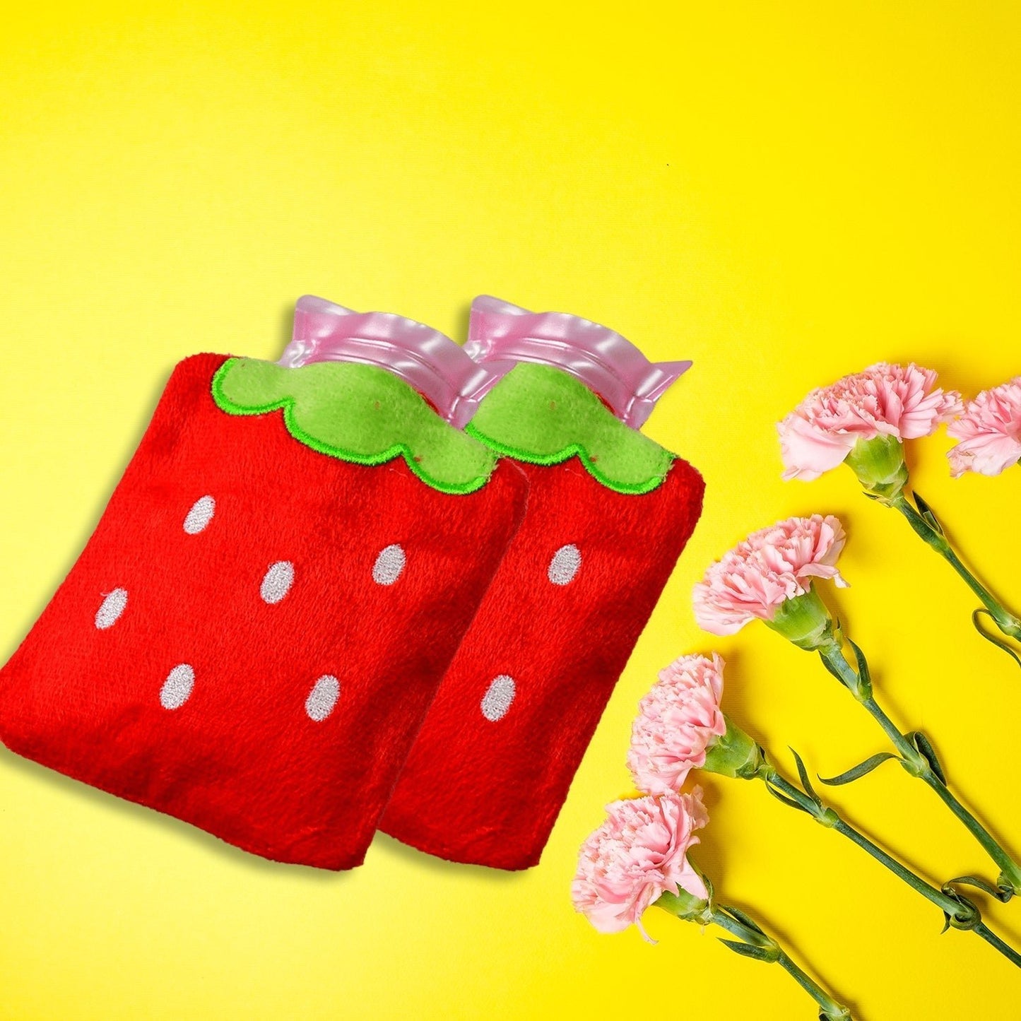 Strawberry Design Relief: Mini Hot Water Bag for Neck & Shoulders - infinityexculsivestore.com