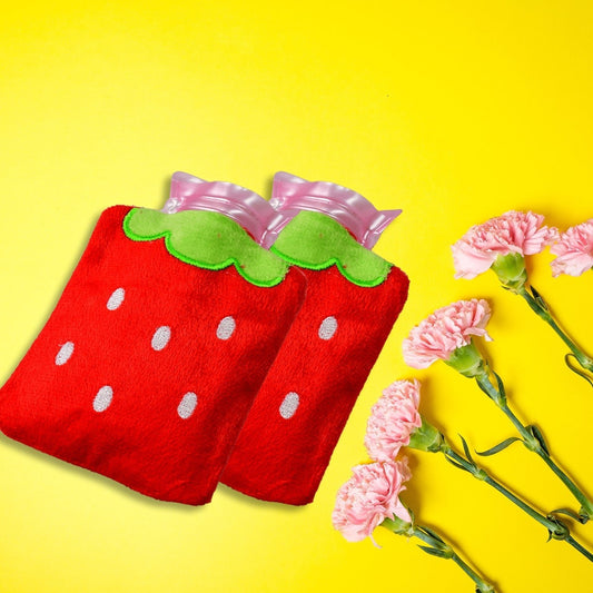 Strawberry Design Relief: Mini Hot Water Bag for Neck & Shoulders - infinityexculsivestore.com