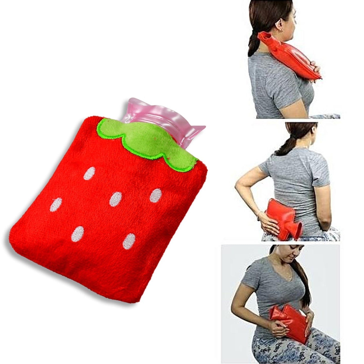 Strawberry Design Relief: Mini Hot Water Bag for Neck & Shoulders - infinityexculsivestore.com