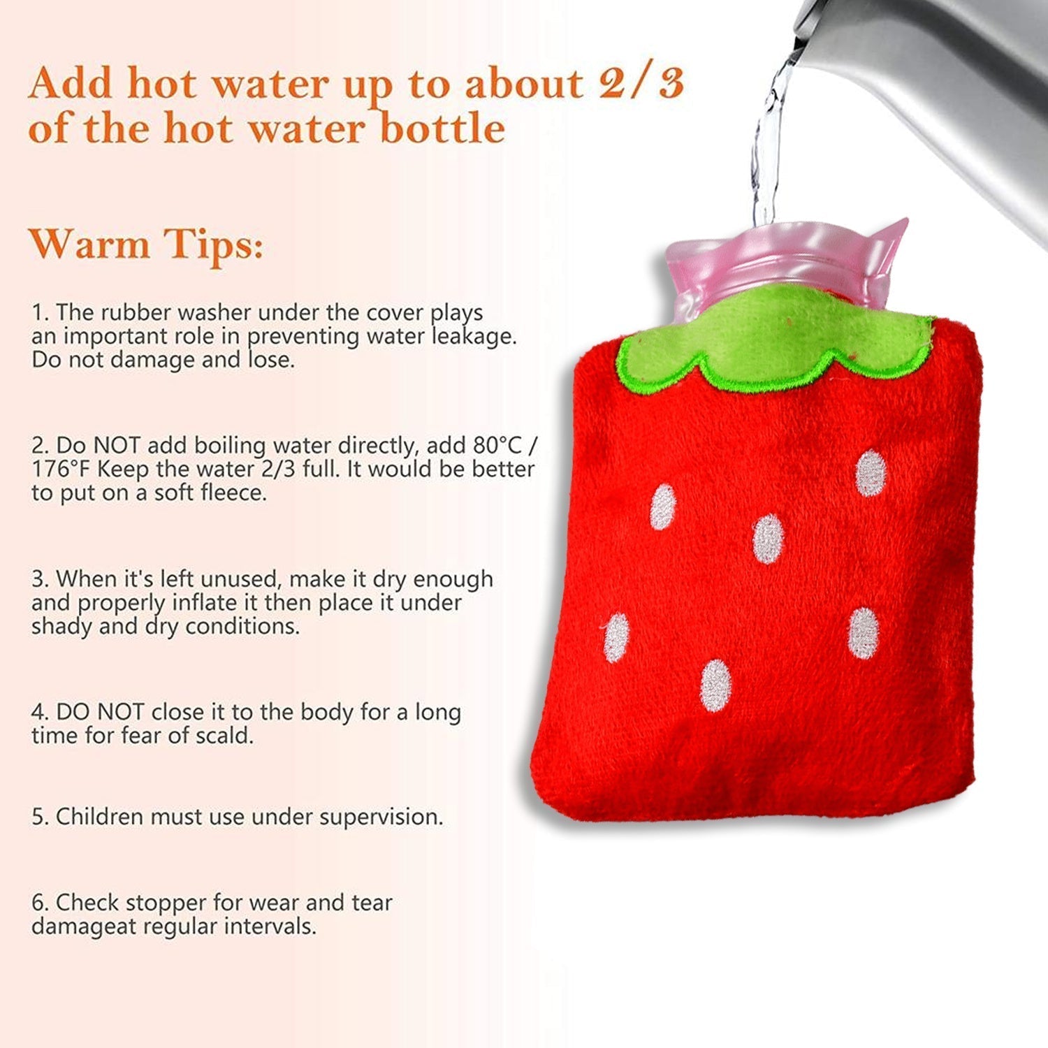 Strawberry Design Relief: Mini Hot Water Bag for Neck & Shoulders - infinityexculsivestore.com
