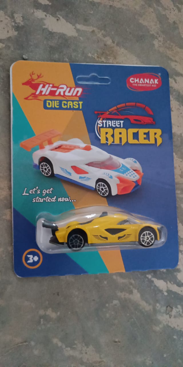 Street Racer Car Metal Die Cast Toy 3+Years Child Play - infinityexculsivestore.com