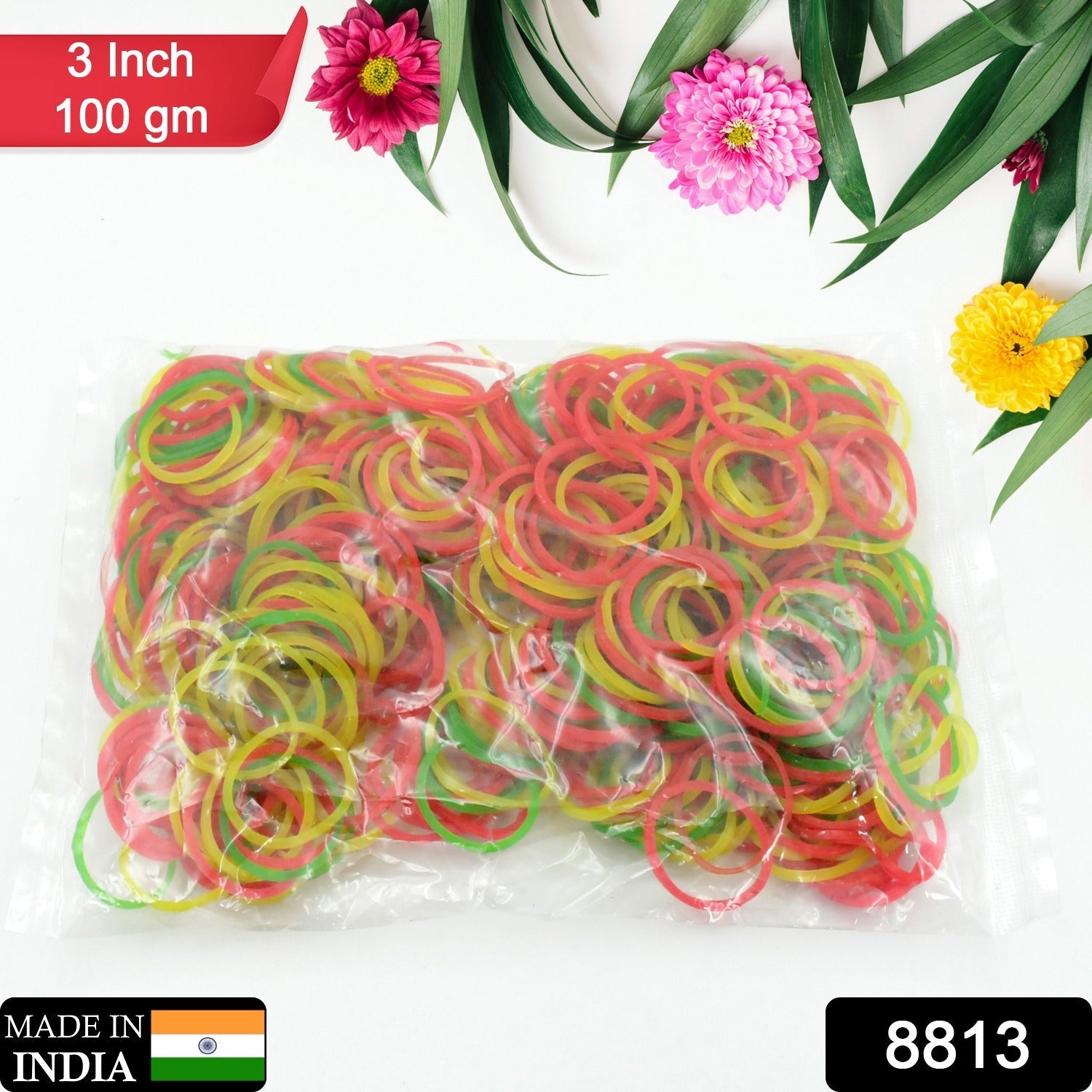 Strong & Reusable Rubber Bands: Multicolor for Office, Home & School - infinityexculsivestore.com