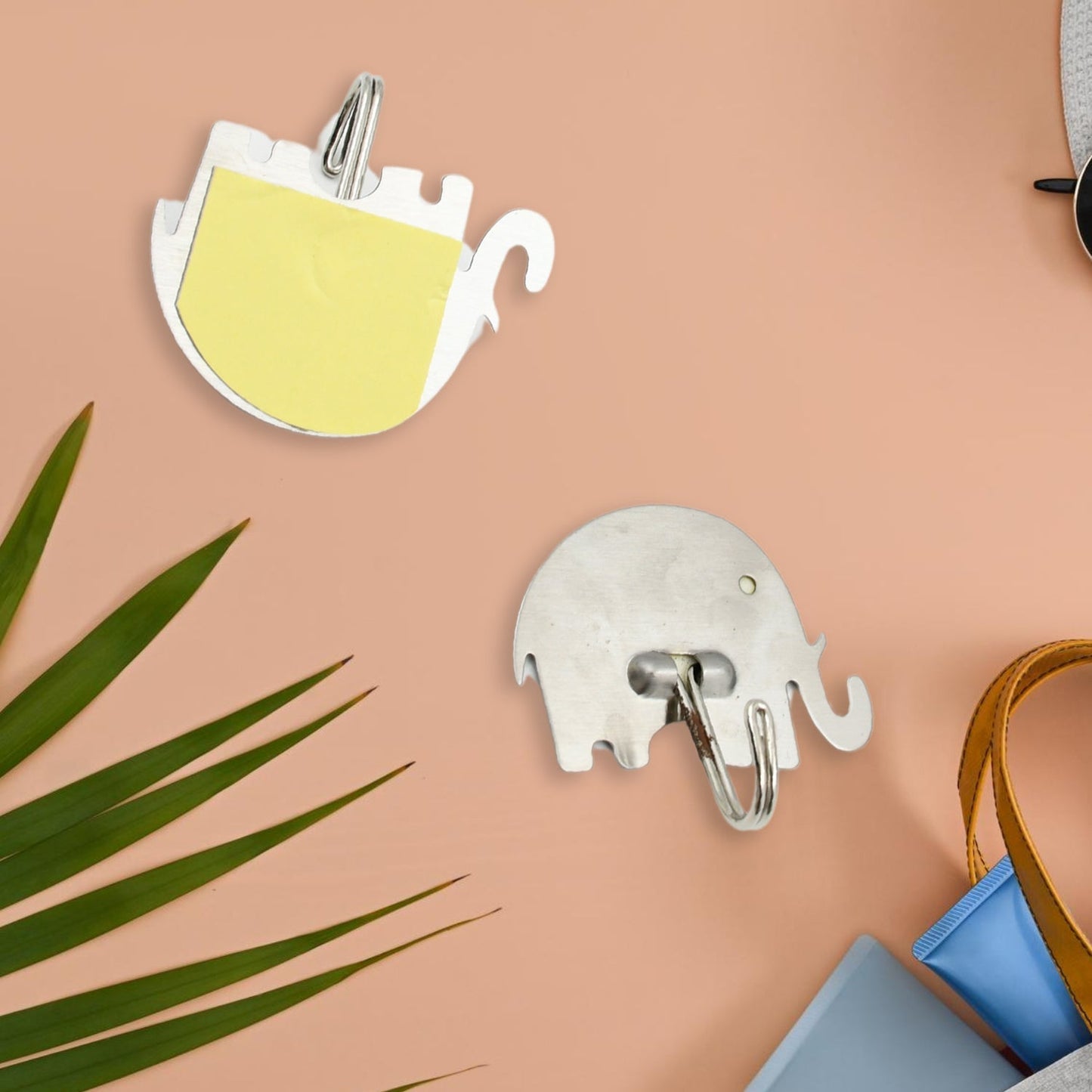 Strong Self - Adhesive Hooks (2 Pc): Heavy Duty, Waterproof, All - Purpose - infinityexculsivestore.com