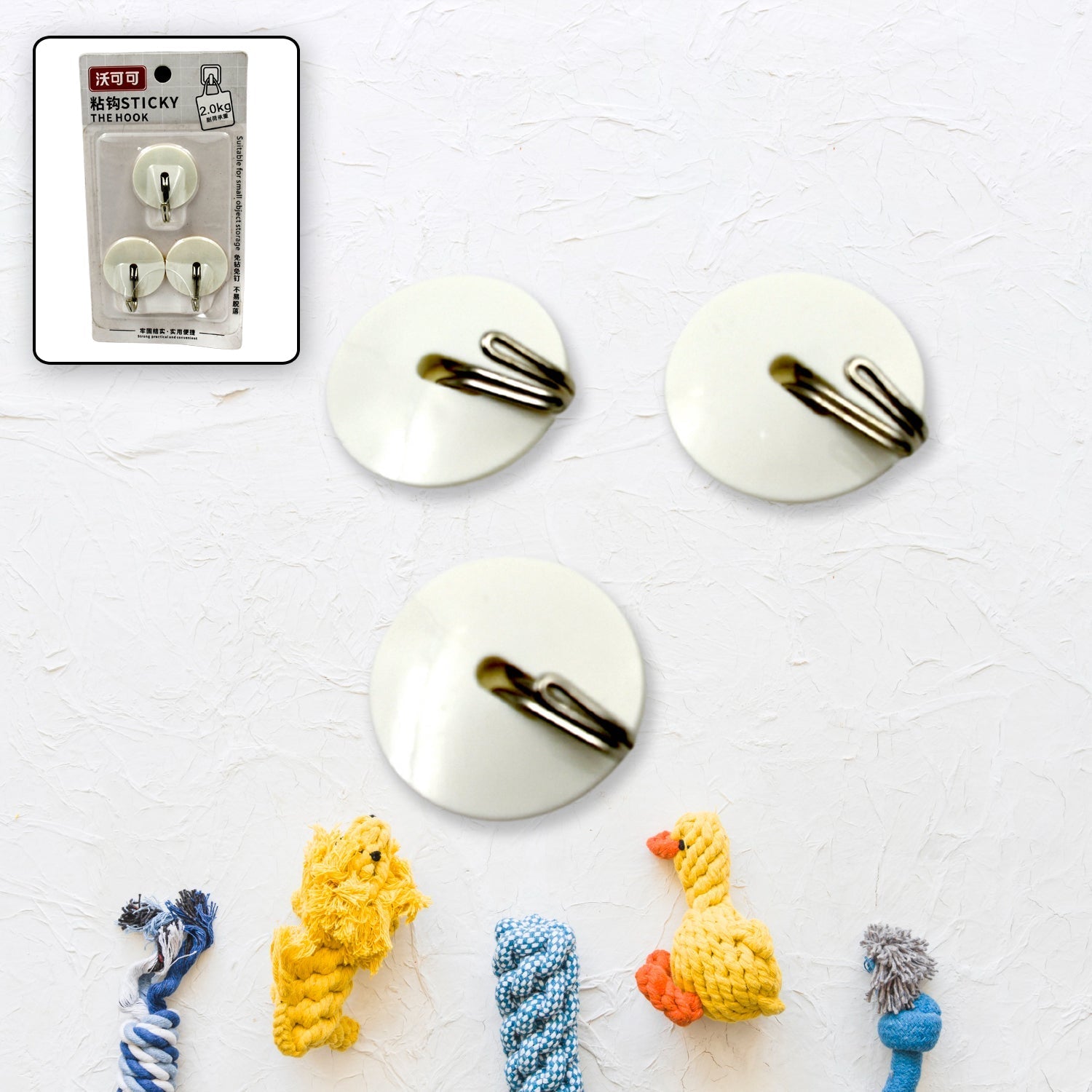 Strong Self - Adhesive Hooks (2 Pc): Heavy Duty, Waterproof, All - Purpose - infinityexculsivestore.com